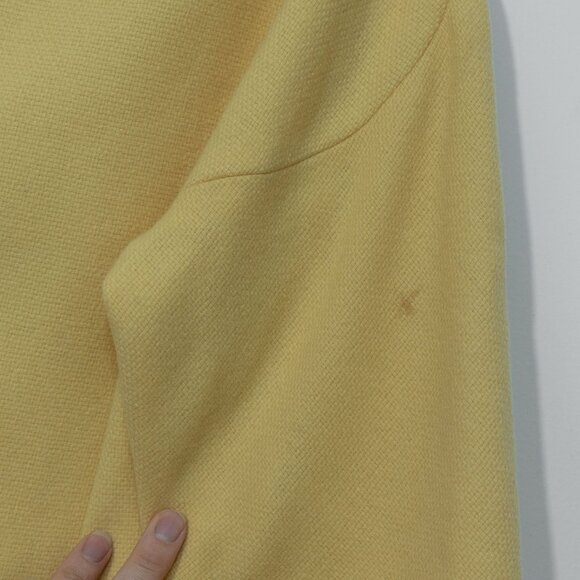 Bataldi Butter Yellow Wool Swing Coat Lambswool Vintage 60s Petit Spun Short - Picture 15 of 16